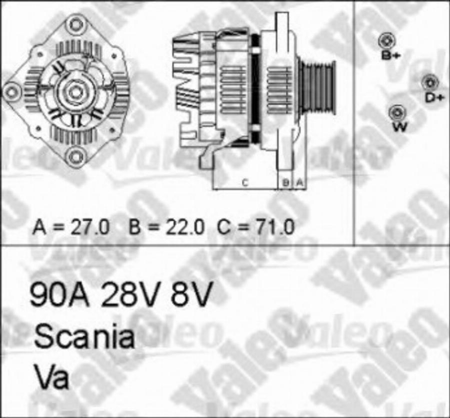 Valeo 436673 - Ģenerators www.autospares.lv