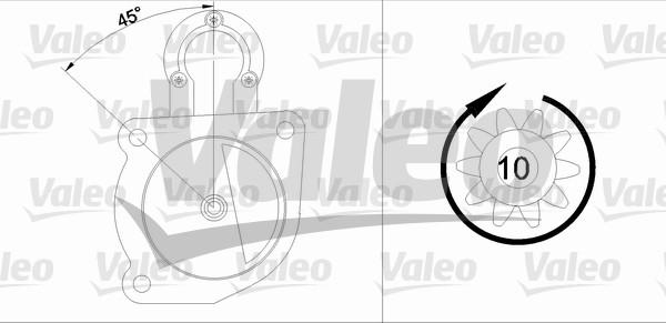 Valeo 436096 - Starteris www.autospares.lv