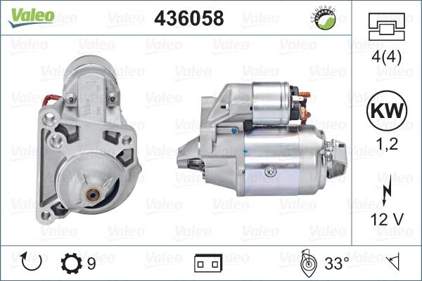 Valeo 436058 - Starter www.autospares.lv