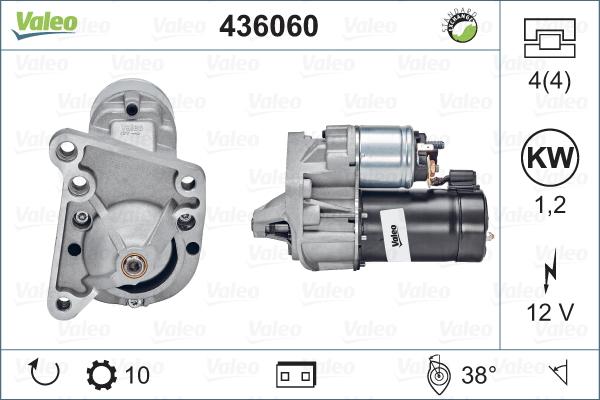 Valeo 436060 - Стартер www.autospares.lv