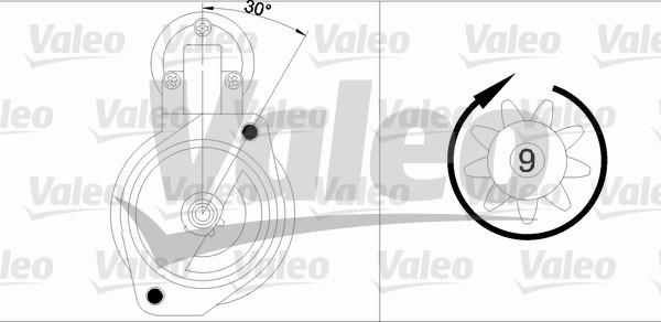 Valeo 436004 - Стартер www.autospares.lv