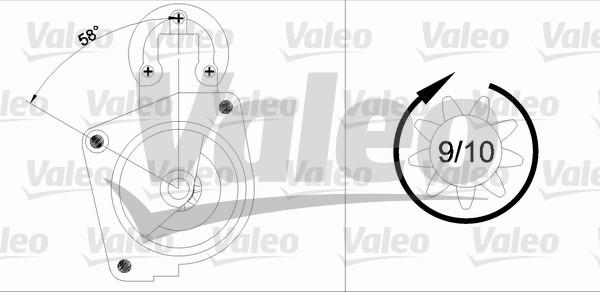 Valeo 436008 - Starteris autospares.lv