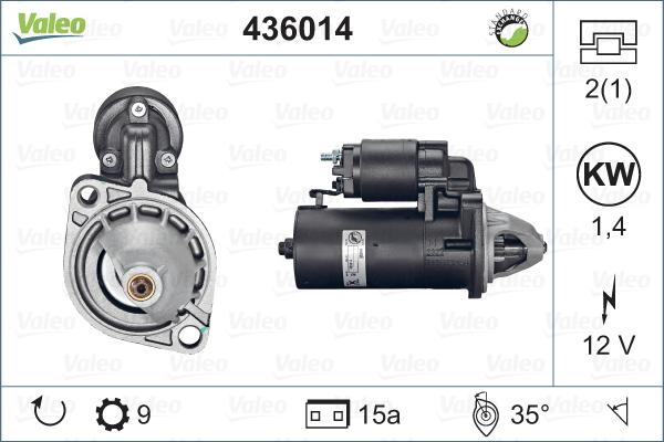 Valeo 436014 - Starteris www.autospares.lv