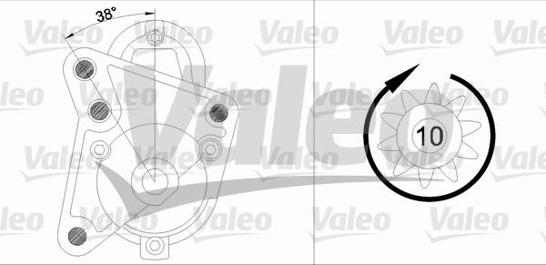 Valeo 436081 - Стартер www.autospares.lv