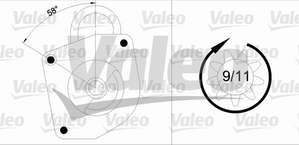 Valeo 436033 - Starteris autospares.lv