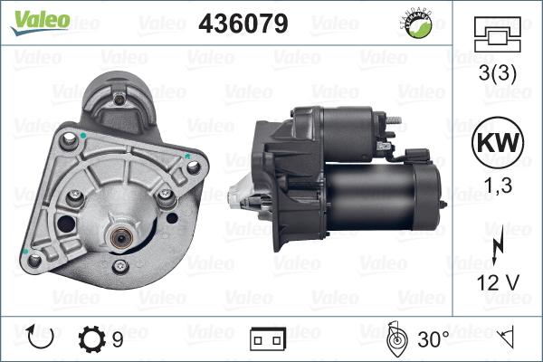 Valeo 436079 - Starteris www.autospares.lv