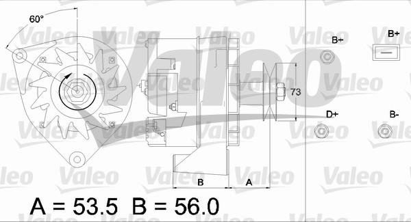 Valeo 436199 - Генератор www.autospares.lv