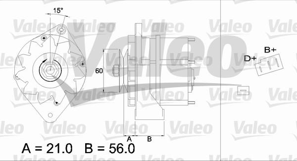 Valeo 436196 - Ģenerators autospares.lv