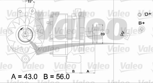 Valeo 436193 - Ģenerators autospares.lv