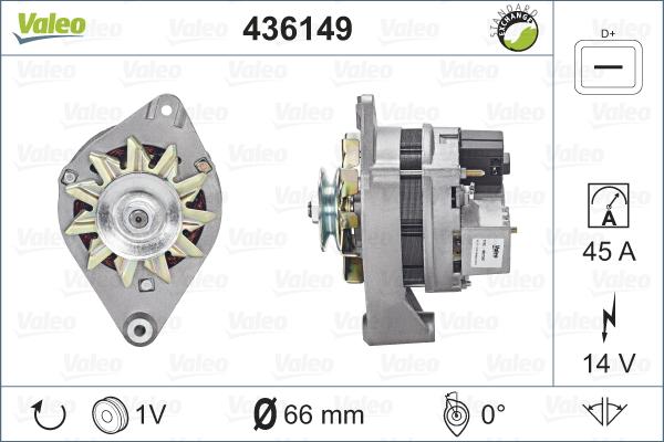 Valeo 436149 - Ģenerators autospares.lv