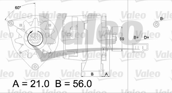 Valeo 436146 - Ģenerators www.autospares.lv