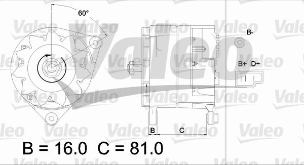 Valeo 436166 - Ģenerators www.autospares.lv