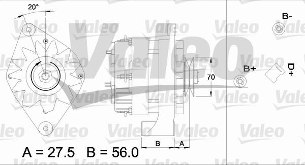 Valeo 436161 - Генератор www.autospares.lv