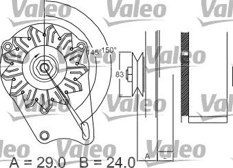 Valeo 436108 - Ģenerators www.autospares.lv