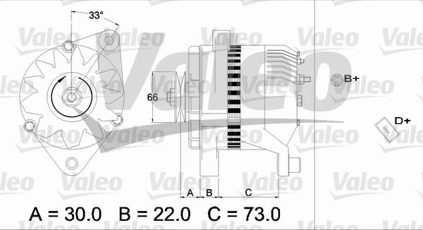 Valeo 436114 - Ģenerators www.autospares.lv