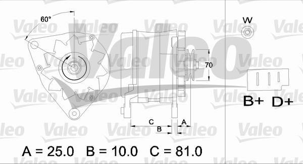 Valeo 436180 - Генератор www.autospares.lv