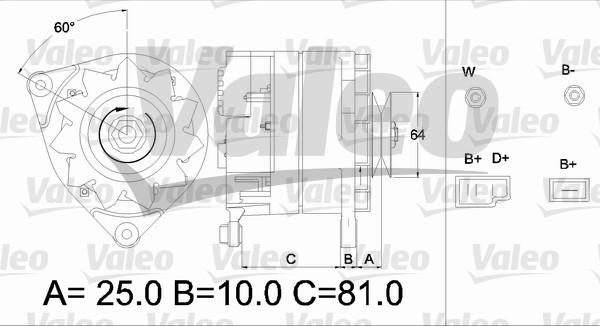 Valeo 436179 - Alternator www.autospares.lv