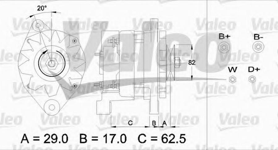 Valeo 436395 - Alternator www.autospares.lv