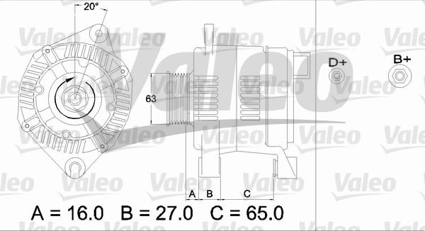 Valeo 436397 - Ģenerators www.autospares.lv