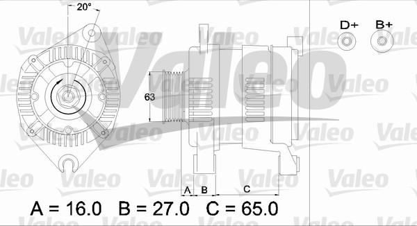 Valeo 436340 - Ģenerators www.autospares.lv