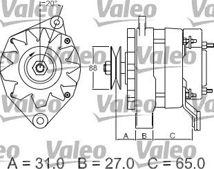 Valeo 436350 - Ģenerators autospares.lv