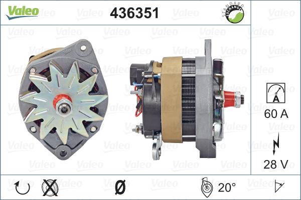 Valeo 436351 - Alternator www.autospares.lv