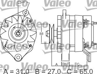 Valeo 436360 - Генератор www.autospares.lv