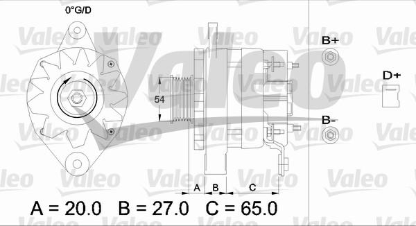 Valeo 436309 - Генератор www.autospares.lv