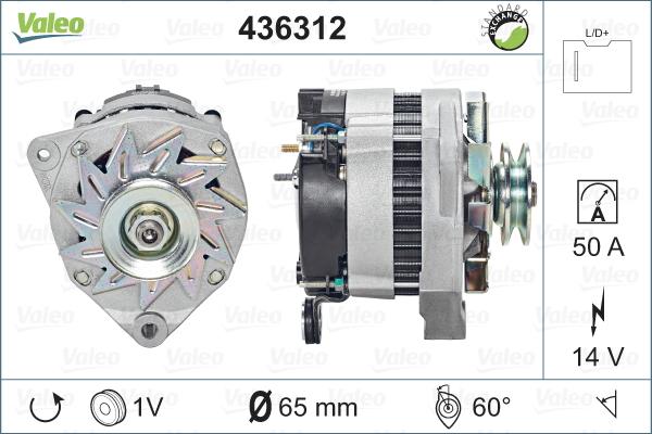 Valeo 436312 - Alternator www.autospares.lv