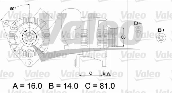 Valeo 436388 - Генератор www.autospares.lv