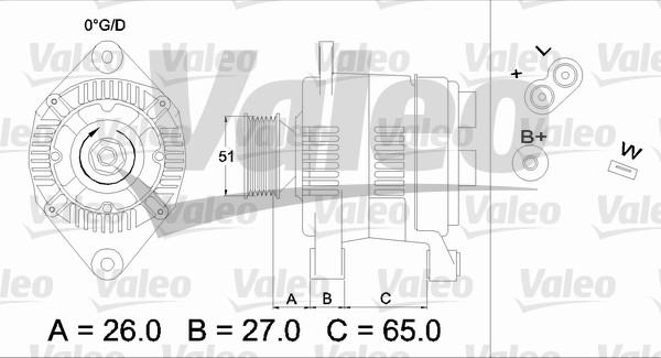 Valeo 436383 - Генератор www.autospares.lv