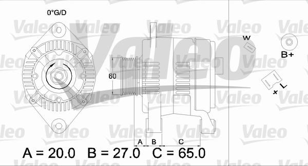 Valeo 436382 - Генератор www.autospares.lv