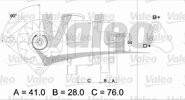 Valeo 436334 - Ģenerators www.autospares.lv