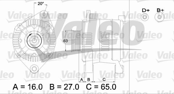 Valeo 436336 - Генератор www.autospares.lv