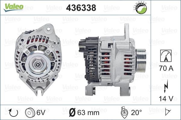 Valeo 436338 - Alternator www.autospares.lv