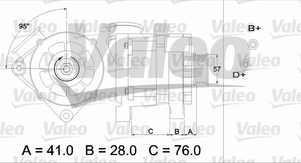 Valeo 436333 - Ģenerators autospares.lv