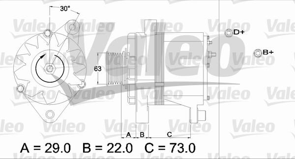 Valeo 436244 - Ģenerators www.autospares.lv