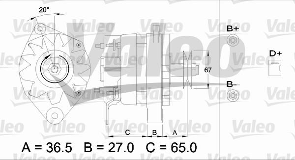 Valeo 436246 - Генератор www.autospares.lv