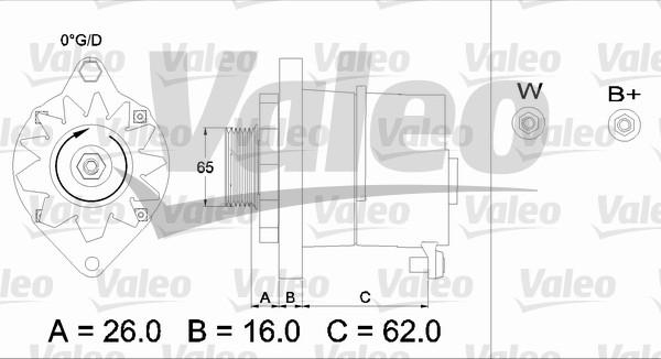 Valeo 436241 - Генератор www.autospares.lv