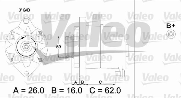 Valeo 436243 - Ģenerators www.autospares.lv