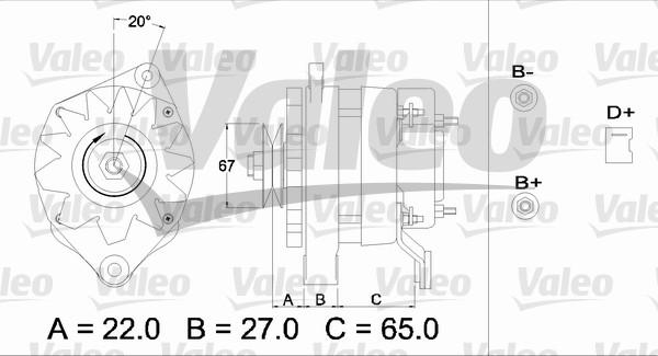 Valeo 436247 - Генератор www.autospares.lv