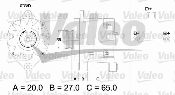 Valeo 436254 - Ģenerators autospares.lv