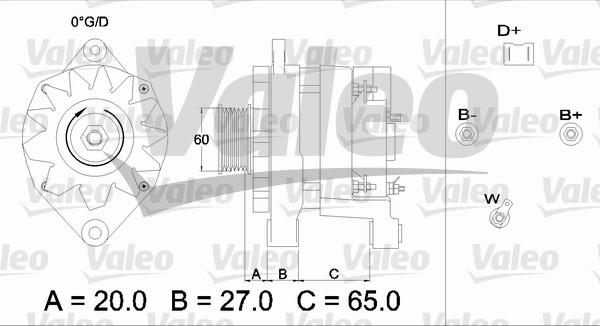 Valeo 436256 - Генератор www.autospares.lv