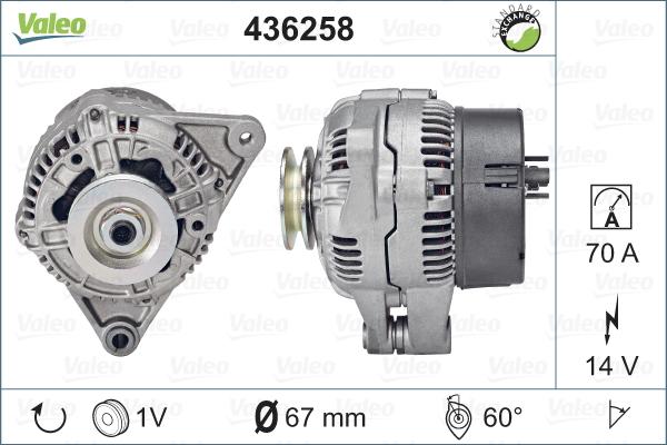 Valeo 436258 - Alternator www.autospares.lv