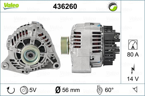 Valeo 436260 - Alternator www.autospares.lv