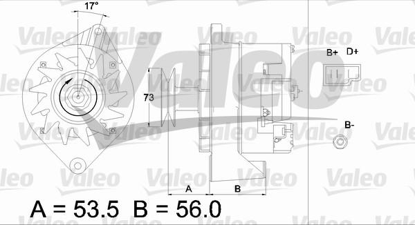 Valeo 436215 - Генератор www.autospares.lv