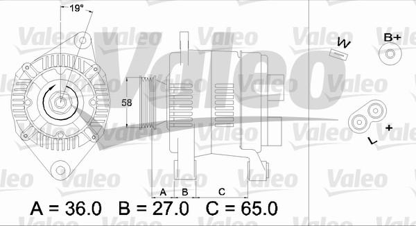 Valeo 436285 - Ģenerators www.autospares.lv