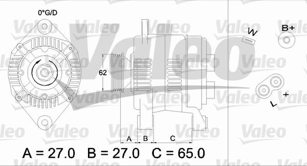 Valeo 436280 - Ģenerators autospares.lv