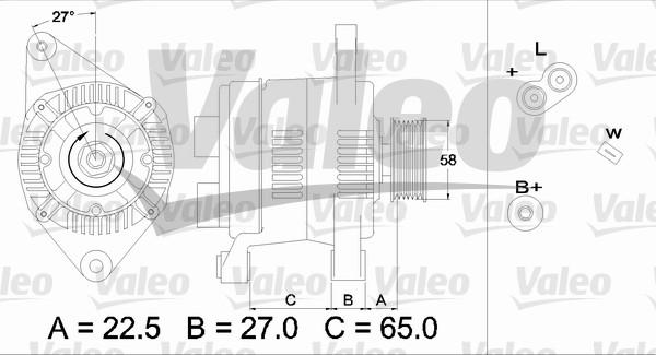 Valeo 436283 - Ģenerators autospares.lv