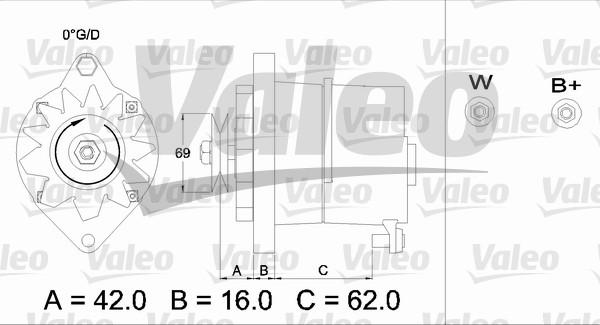 Valeo 436239 - Генератор www.autospares.lv